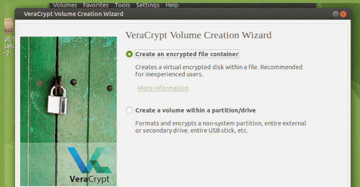 VeraCrypt disk encryption tool