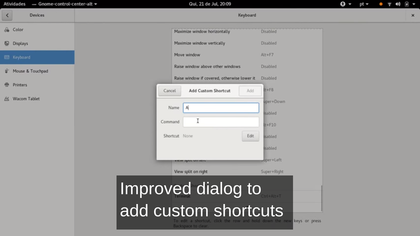 GNOME To Improve Keyboard Settings