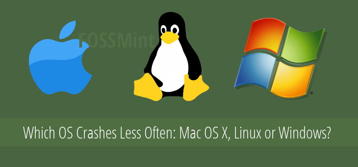 Which OS Crashes Less Often: Mac OS X, Linux or Windows?