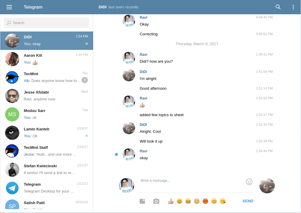 Telegram for Linux