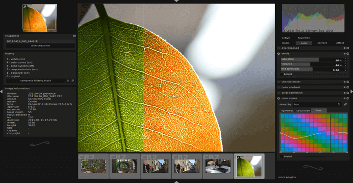 Darktable Image Editor for Linux