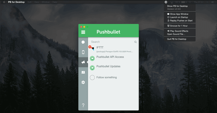 Pushbullet for Desktop