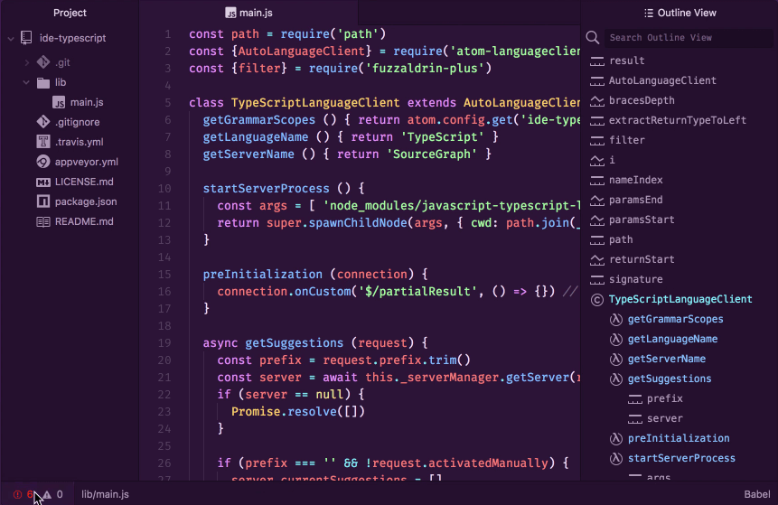 Atom-IDE - Atom Text Editor on Steroids