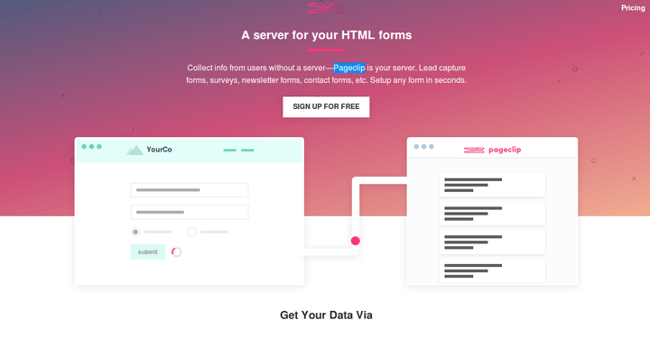 Pageclip HTML Forms