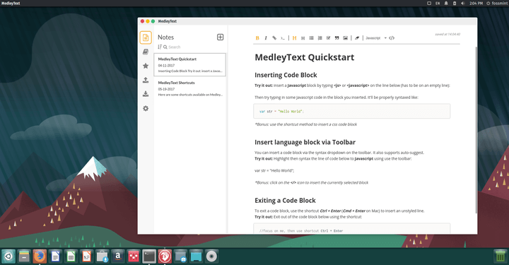 MedleyText Note-Taking App
