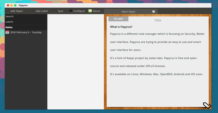 Papyrus Note Manager