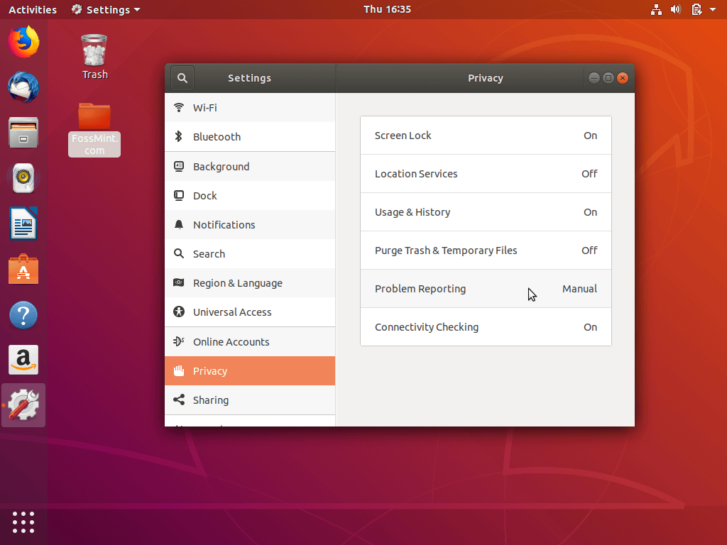 Disable Ubuntu Problem Reporting
