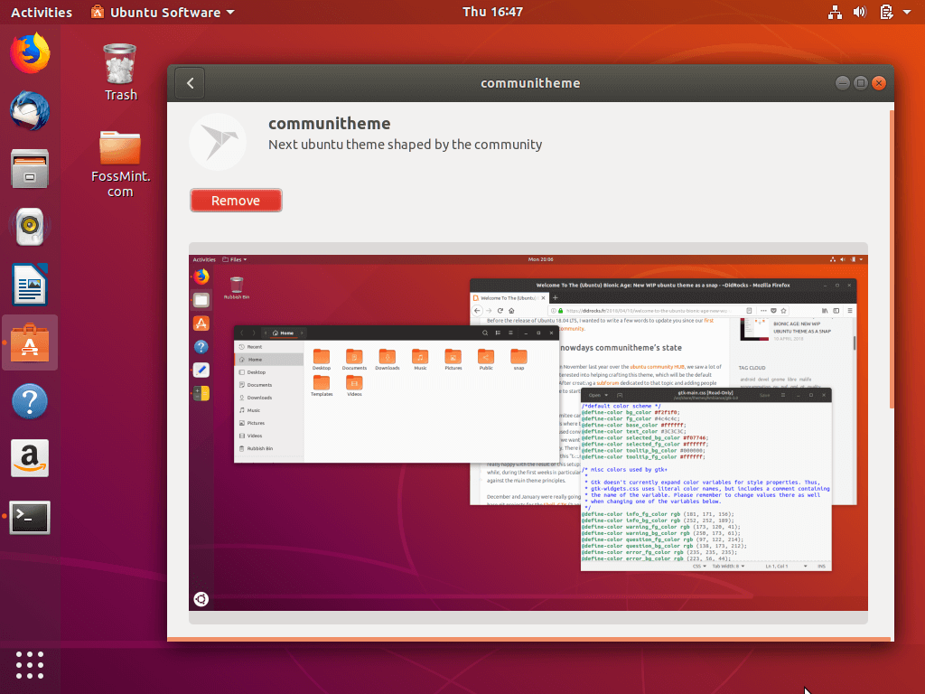 Install Ubuntu Community Theme