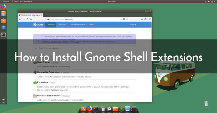 Install Gnome Shell Extensions