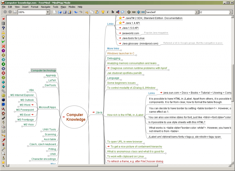 FreeMind - Mind Mapping Software