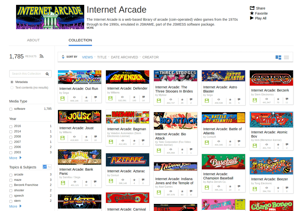 Internet Arcade Games for Linux