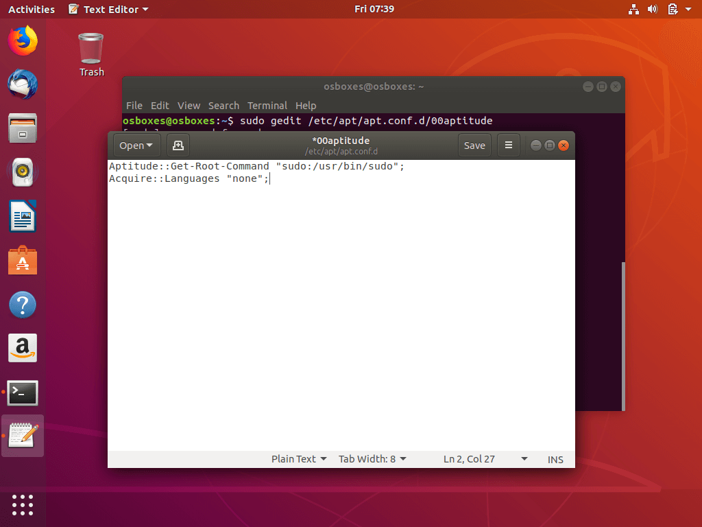 Remove Ubuntu Package Translation