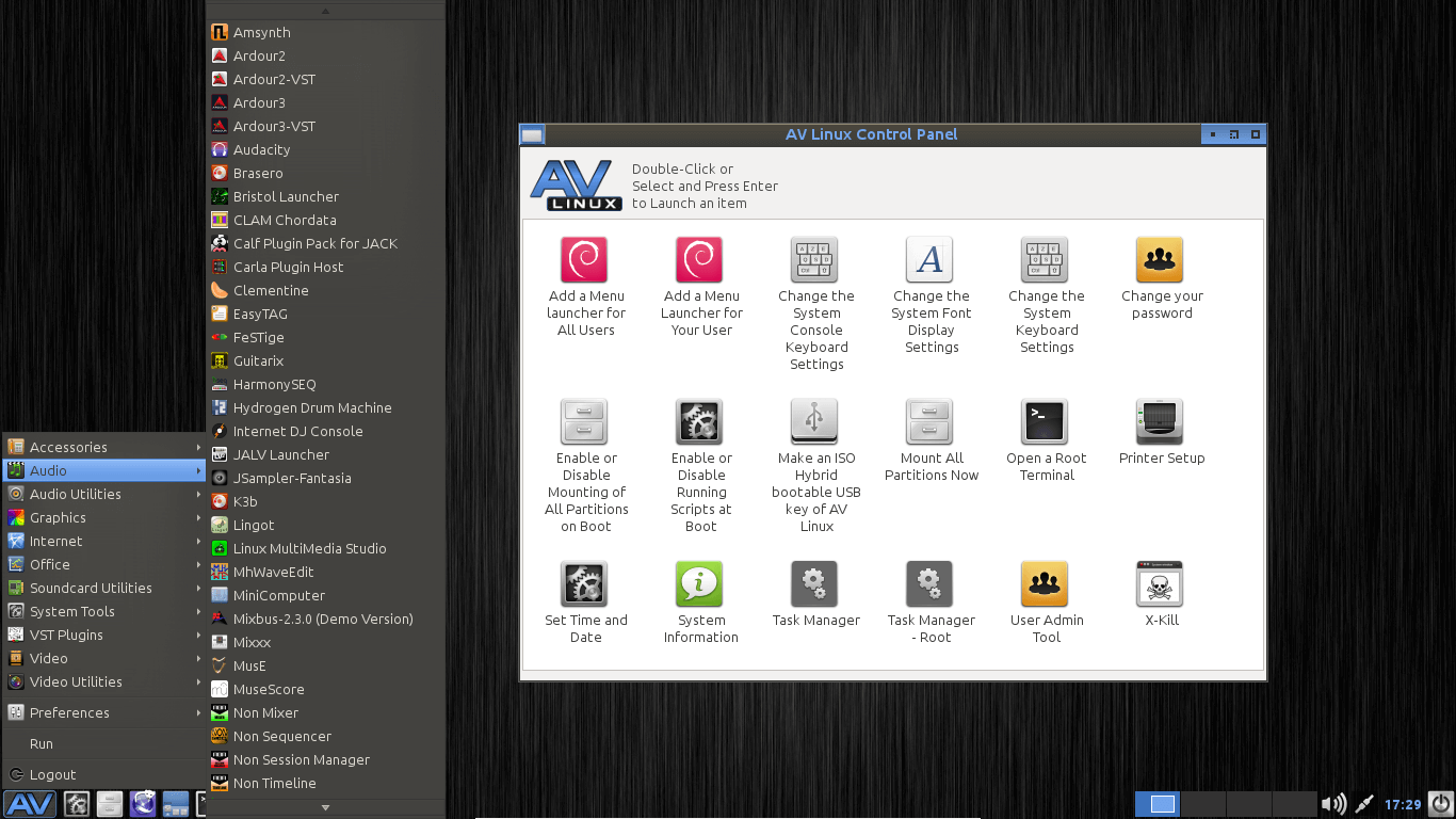 AV Linux - An OS for Multimedia Content Creators