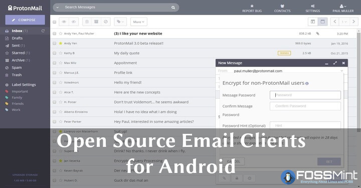 Open Source Email Clients for Android