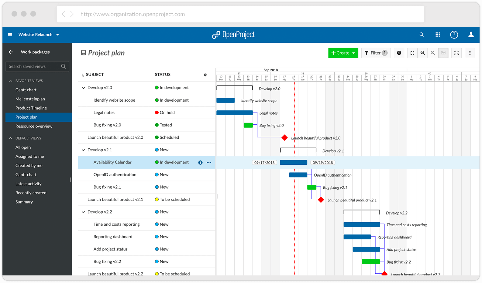 OpenProject Project Management Tool