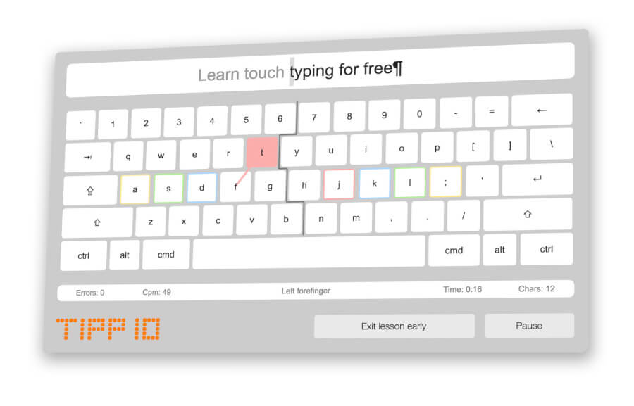 Typing Tutor for Linux