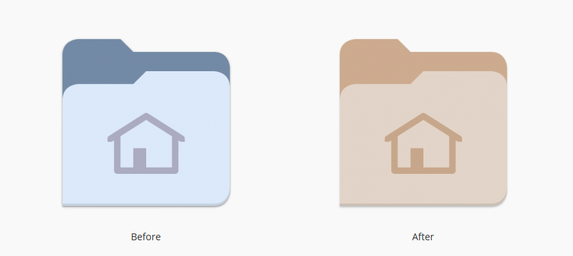 Gnome Brown Folder Icons