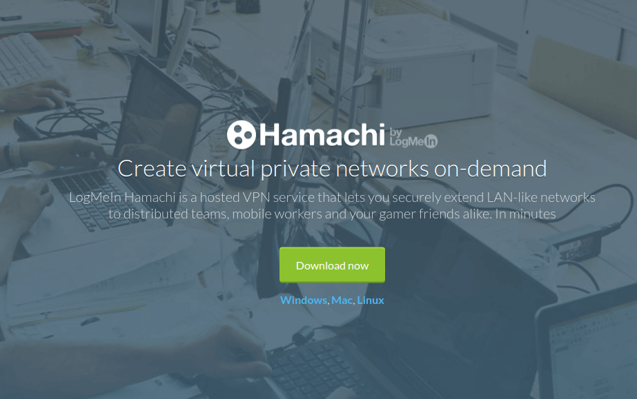 Logmein Himachi - Create VPN on Demand