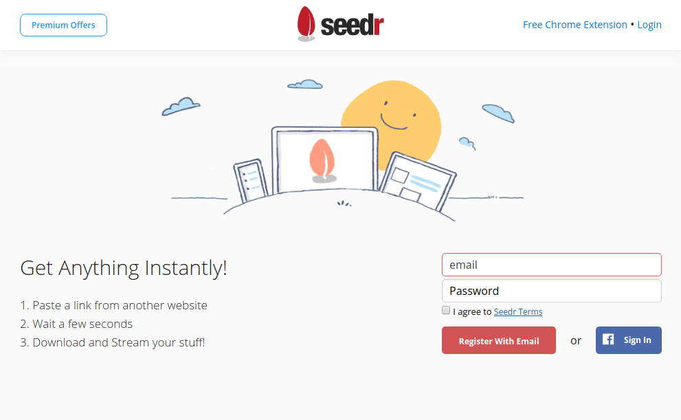 Seedr - cloud torrenting service