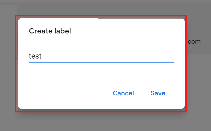 Gmail Label Name