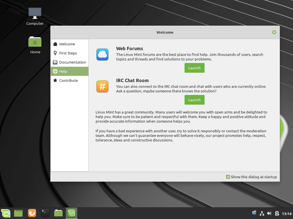 Linux Mint Help