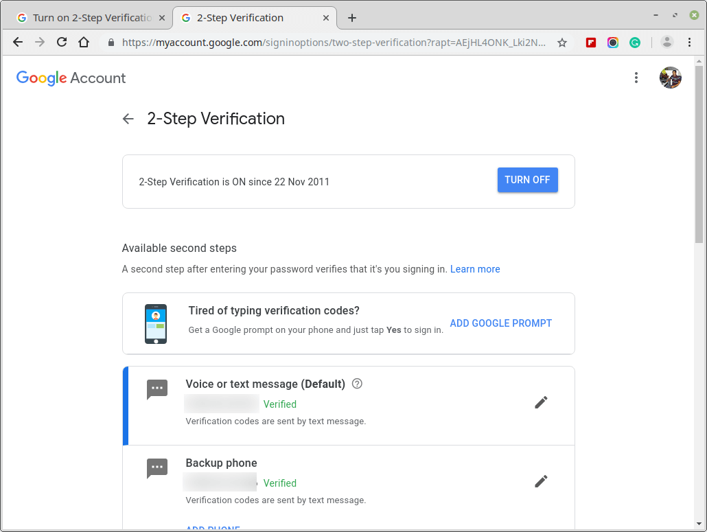 Set Up 2-Factor Authentication on Google Account