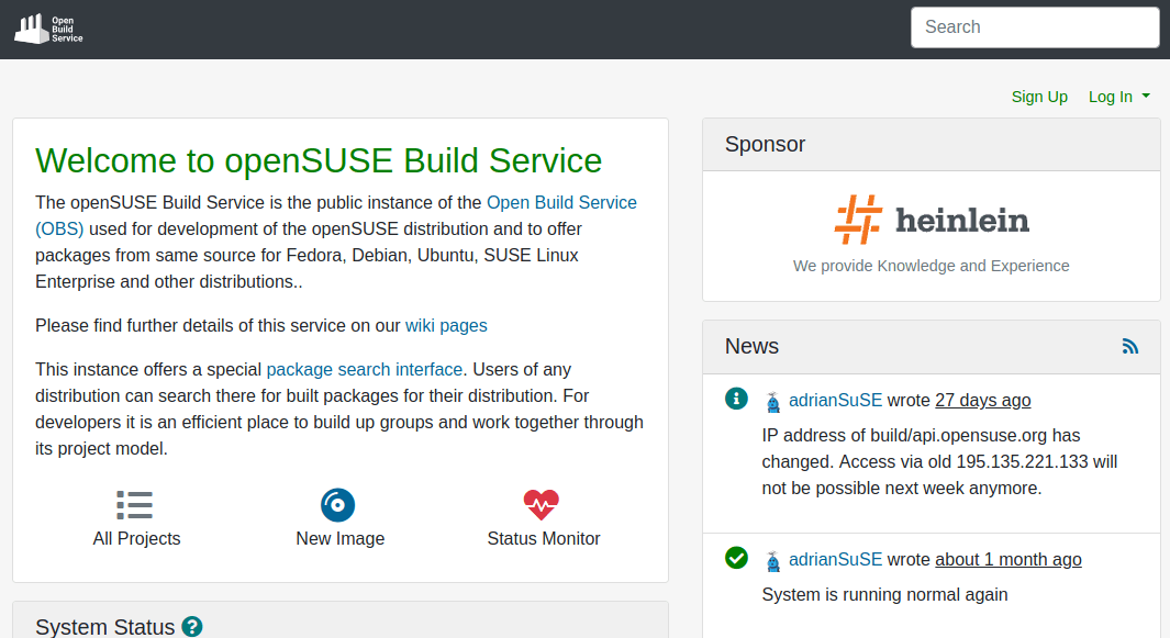 openSUSE Build Service