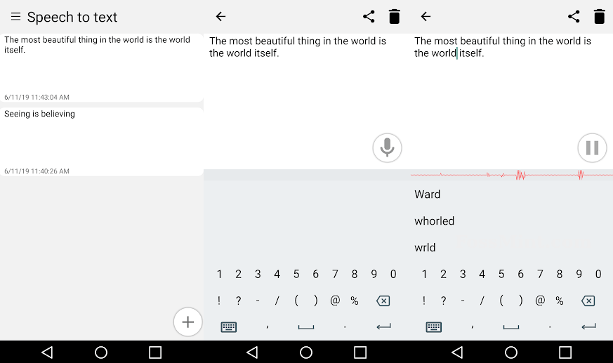 Speech To Text - Android Dictation App
