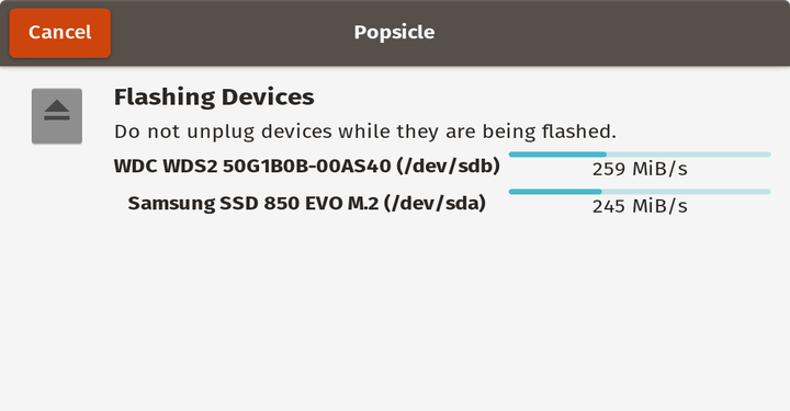 Popsicle Multiple USB Creator for Linux