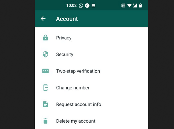 WhatsApp Delete Account Settings