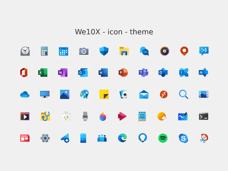 We10X Icon Theme